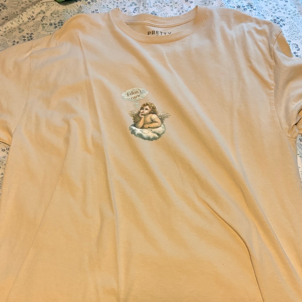 ePretty Beige Angel Graphic Tee
